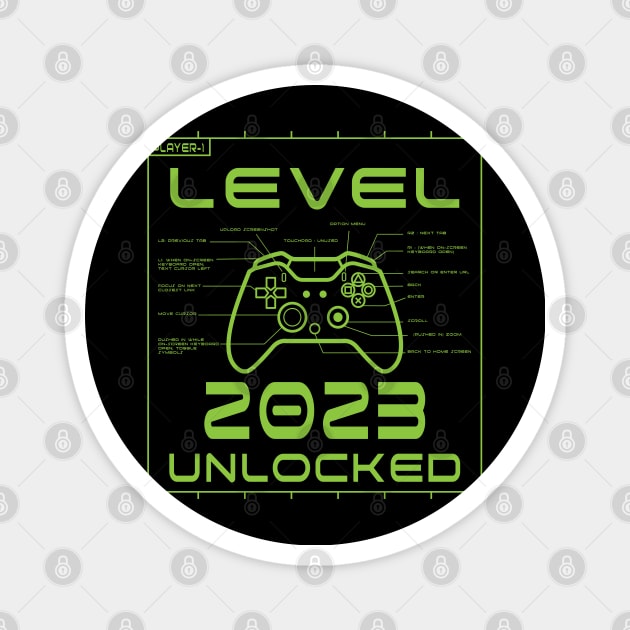 Level 2023 Unlocked Magnet by ArticArtac